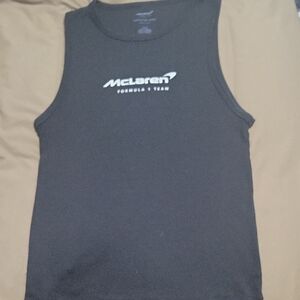 American Eagle Outfitters Black McLaren Logo Tank Top